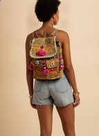 Shell Tassel Handcrafted Backpack — Saffron Trail