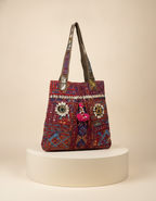 Shell Tassel Handcrafted Tote Bag — Garnet Haveli