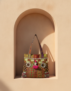 Shell Tassel Handcrafted Tote Bag — Sage Toran