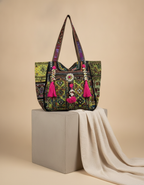 Shell Tassel Handcrafted Oversized Tote Bag — Fern Crossing
