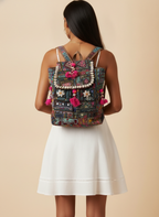 Shell Tassel Handcrafted Backpack — Indigo Passage