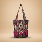Shell Tassel Handcrafted Tote Bag — Mahogany Fringe