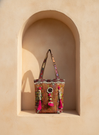 Shell Tassel Handcrafted Tote Bag — Sienna Mosaic