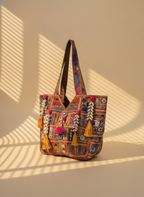 Shell Tassel Handcrafted Oversized Tote Bag — Copper Rambler