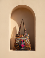 Shell Tassel Handcrafted Tote Bag — Copper Mahal