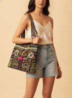Shell Tassel Handcrafted Tote Bag — Umber Rajwada