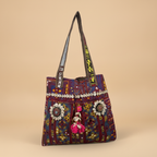 Shell Tassel Handcrafted Tote Bag — Amethyst Darbar