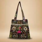 Shell Tassel Handcrafted Tote Bag — Umber Rajwada