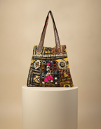 Shell Tassel Handcrafted Tote Bag — Turmeric Mehrab