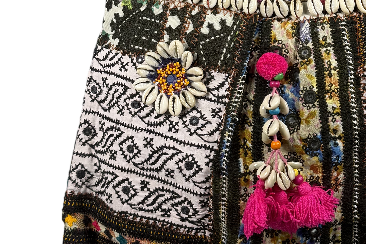 Shell Tassel Handcrafted Tote Bag — Ochre Haveli