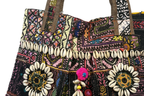 Shell Tassel Handcrafted Tote Bag — Walnut Jharokha