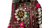 Shell Tassel Handcrafted Bucket Bag — Cocoa Bloom (Medium)