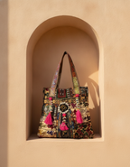 Shell Tassel Handcrafted Tote Bag — Marigold Rajwada