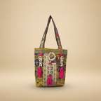 Shell Tassel Handcrafted Tote Bag — Honey Fringe