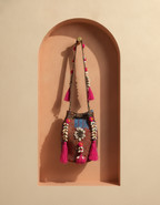 Shell Tassel Handcrafted Bucket Bag — Mauve Aura (Medium)