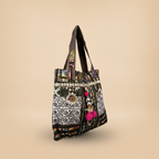 Shell Tassel Handcrafted Tote Bag — Ochre Haveli