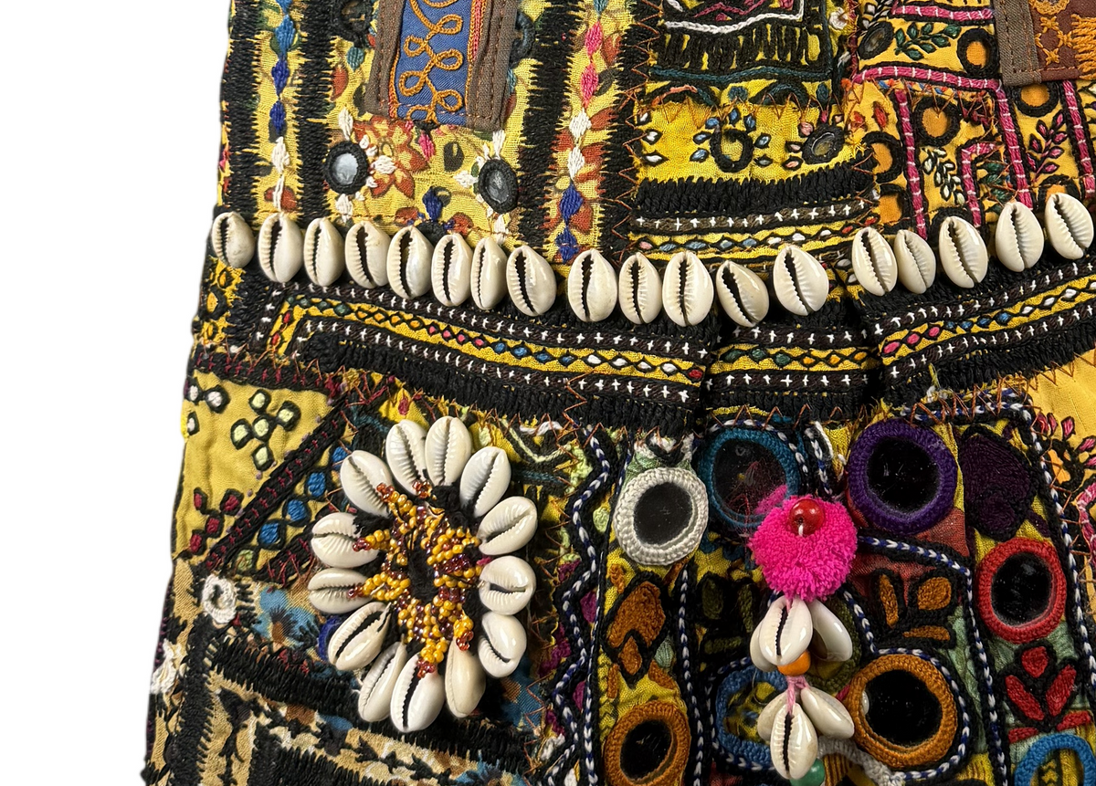 Shell Tassel Handcrafted Tote Bag — Turmeric Mehrab