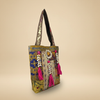 Shell Tassel Handcrafted Tote Bag — Honey Fringe