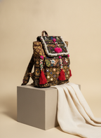 Shell Tassel Handcrafted Backpack — Onyx Compass