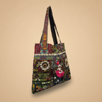 Shell Tassel Handcrafted Tote Bag — Plum Toran