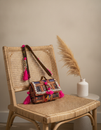 Shell Tassel Handcrafted Crossbody Bag — Rani Rang (Mini)