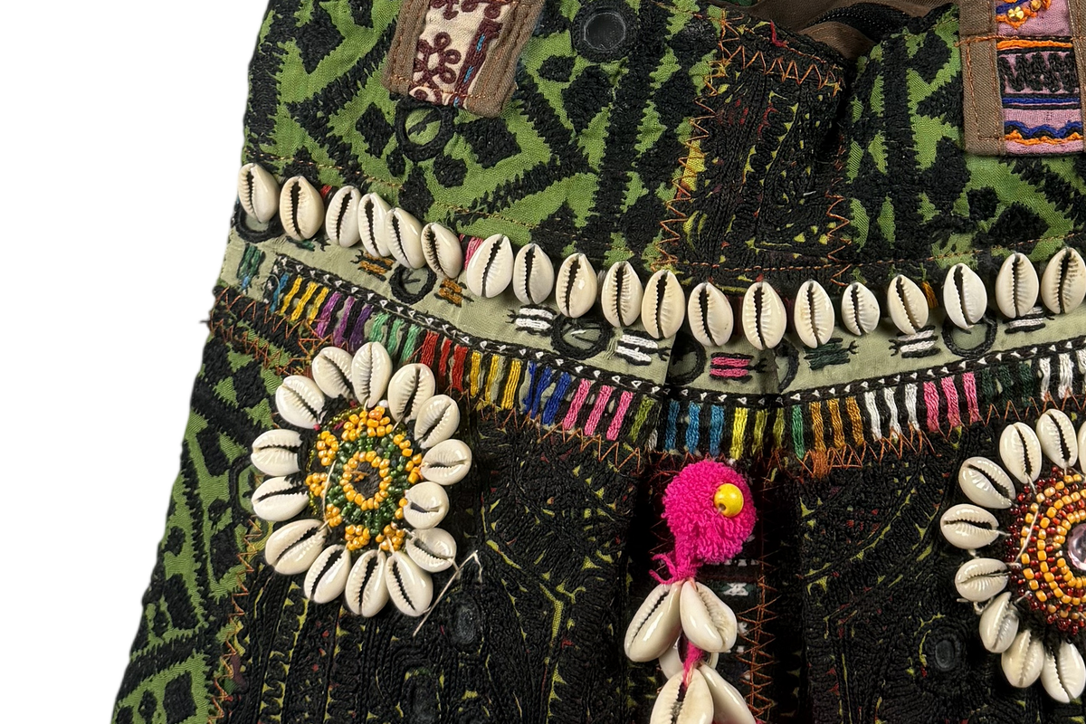 Shell Tassel Handcrafted Tote Bag — Forest Haveli