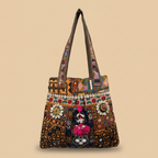 Shell Tassel Handcrafted Tote Bag — Copper Mahal