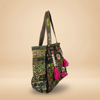 Shell Tassel Handcrafted Oversized Tote Bag — Juniper Voyage