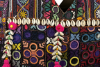 Shell Tassel Handcrafted Tote Bag — Merlot Mosaic