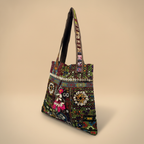 Shell Tassel Handcrafted Tote Bag — Plum Toran