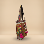 Shell Tassel Handcrafted Tote Bag — Sienna Mosaic
