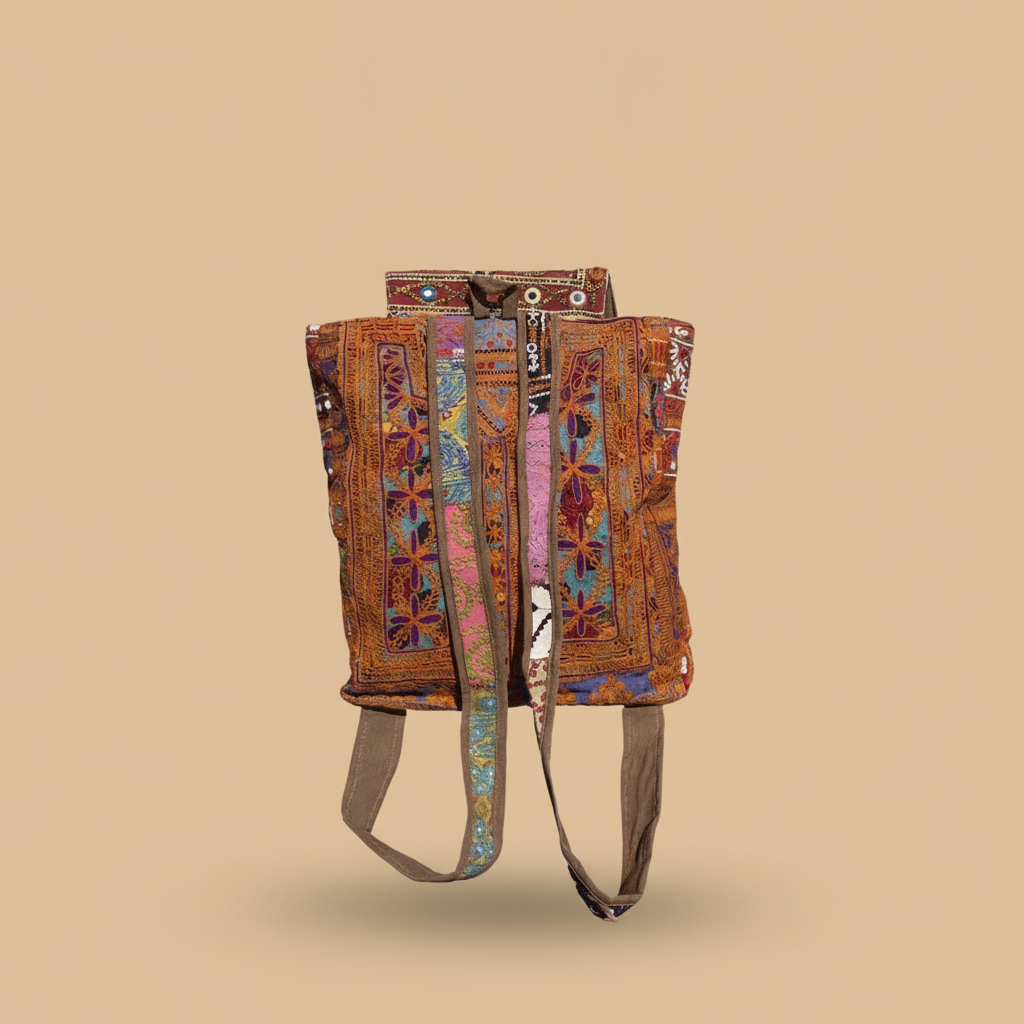 Shell Tassel Handcrafted Backpack — Amber Route