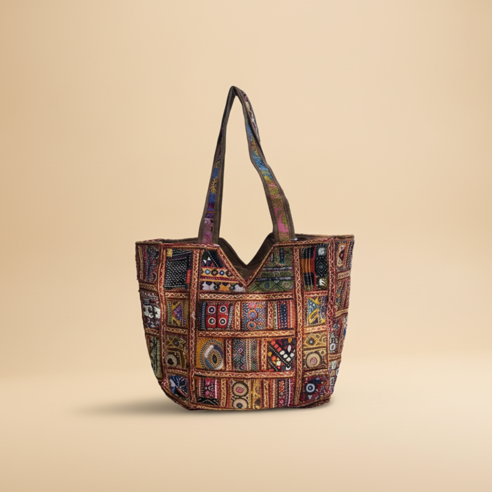 Shell Tassel Handcrafted Oversized Tote Bag — Ochre Expedition