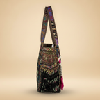 Shell Tassel Handcrafted Tote Bag — Bronze Tapestry