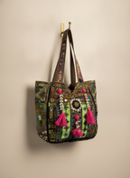 Shell Tassel Handcrafted Oversized Tote Bag — Willow Trail