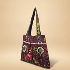 Shell Tassel Handcrafted Tote Bag — Amethyst Darbar