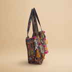 Shell Tassel Handcrafted Oversized Tote Bag — Umber Atlas