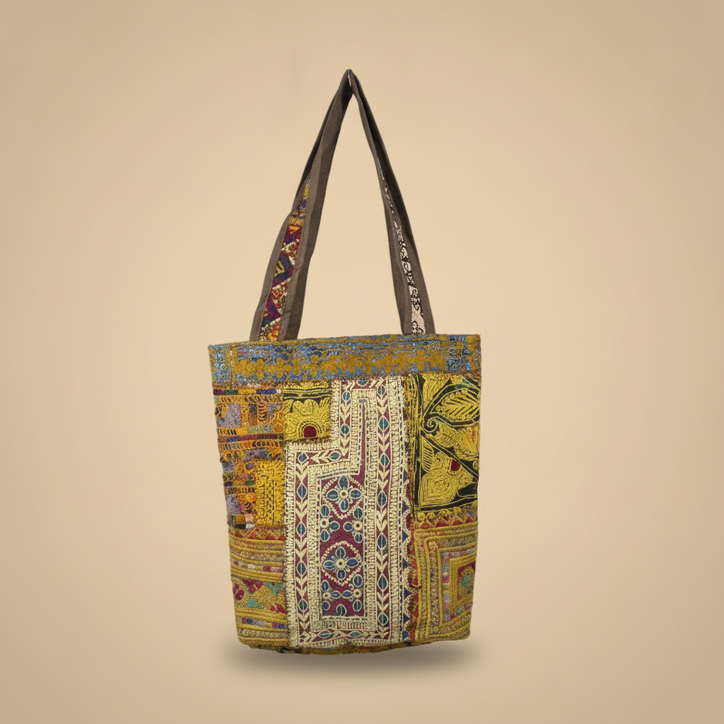 Shell Tassel Handcrafted Tote Bag — Honey Fringe