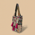 Shell Tassel Handcrafted Tote Bag — Sandstone Fringe