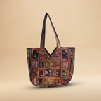 Shell Tassel Handcrafted Oversized Tote Bag — Henna Journey