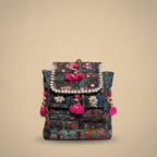 Shell Tassel Handcrafted Backpack — Indigo Passage