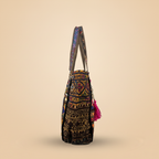 Shell Tassel Handcrafted Oversized Tote Bag — Saffron Caravan