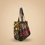 Shell Tassel Handcrafted Oversized Tote Bag — Amber Horizon