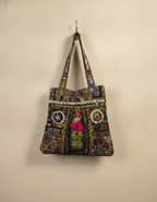 Shell Tassel Handcrafted Tote Bag — Emerald Darbar