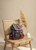 Shell Tassel Handcrafted Backpack — Peacock Trail