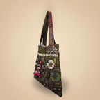 Shell Tassel Handcrafted Tote Bag — Olive Darbar