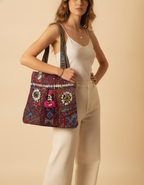 Shell Tassel Handcrafted Tote Bag — Garnet Haveli