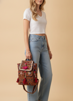 Shell Tassel Handcrafted Backpack — Amber Route