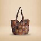 Shell Tassel Handcrafted Oversized Tote Bag — Bronze Pathway
