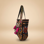 Shell Tassel Handcrafted Oversized Tote Bag — Chestnut Expedition